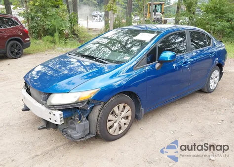 2012 Honda Civic Lx из США, поврежденный, VIN 19XFB2F57CE082470